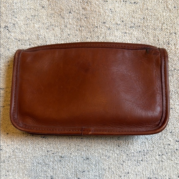 Coach vintage Brown Leather Chunky Case Toiletry Bag - Picture 3 of 8